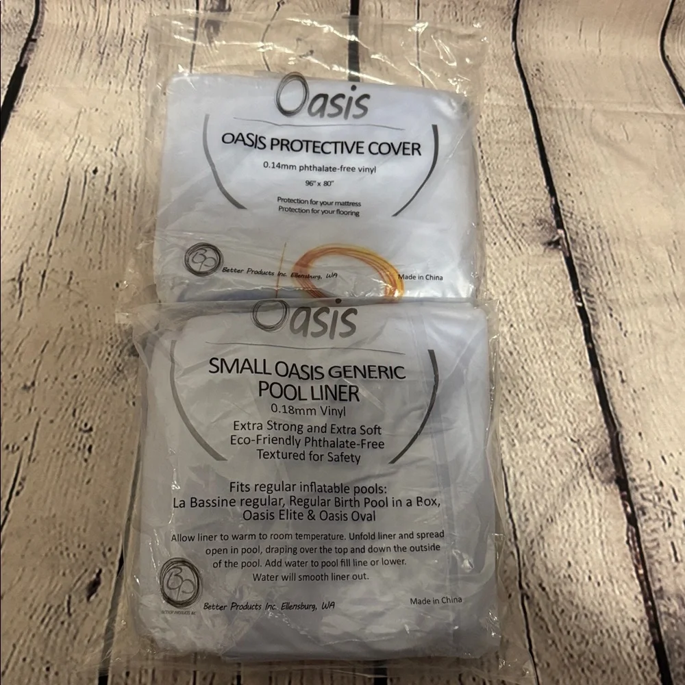 New Oasis Mattress/Floor Vinyl Protective Cover & Small Generic Pool Liner